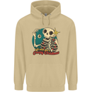 We Wish You a Creepy Christmas Skull Mens 80% Cotton Hoodie Sand