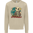 We Wish You a Creepy Christmas Skull Mens Sweatshirt Jumper Sand