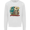 We Wish You a Creepy Christmas Skull Mens Sweatshirt Jumper White