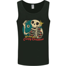 We Wish You a Creepy Christmas Skull Mens Vest Tank Top Black