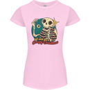 We Wish You a Creepy Christmas Skull Womens Petite Cut T-Shirt Light Pink