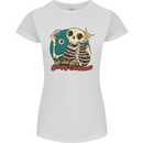 We Wish You a Creepy Christmas Skull Womens Petite Cut T-Shirt White