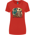 We Wish You a Creepy Christmas Skull Womens Wider Cut T-Shirt Red