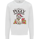 We Wish You a Pugly Christmas Funny Pug Kids Sweatshirt Jumper White