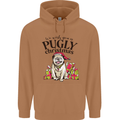 We Wish You a Pugly Christmas Funny Pug Mens 80% Cotton Hoodie Caramel Latte