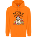 We Wish You a Pugly Christmas Funny Pug Mens 80% Cotton Hoodie Orange