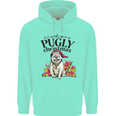 We Wish You a Pugly Christmas Funny Pug Mens 80% Cotton Hoodie Peppermint