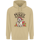 We Wish You a Pugly Christmas Funny Pug Mens 80% Cotton Hoodie Sand