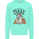 We Wish You a Pugly Christmas Funny Pug Mens Sweatshirt Jumper Peppermint