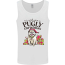 We Wish You a Pugly Christmas Funny Pug Mens Vest Tank Top White