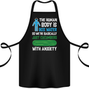 We're Basically Cucumbers With Anxiety Cotton Apron 100% Organic Black
