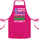 We're Basically Cucumbers With Anxiety Cotton Apron 100% Organic Pink