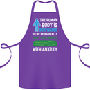 We're Basically Cucumbers With Anxiety Cotton Apron 100% Organic Purple