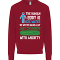 We're Basically Cucumbers With Anxiety Kids Sweatshirt Jumper Red