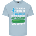 We're Basically Cucumbers With Anxiety Kids T-Shirt Childrens Light Blue