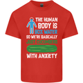 We're Basically Cucumbers With Anxiety Kids T-Shirt Childrens Red