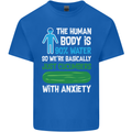 We're Basically Cucumbers With Anxiety Kids T-Shirt Childrens Royal Blue