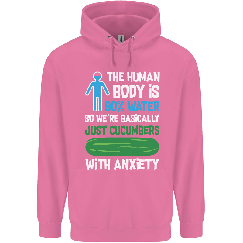 We're Basically Cucumbers With Anxiety Mens 80% Cotton Hoodie Azelea