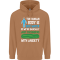 We're Basically Cucumbers With Anxiety Mens 80% Cotton Hoodie Caramel Latte