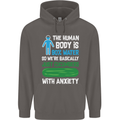 We're Basically Cucumbers With Anxiety Mens 80% Cotton Hoodie Charcoal