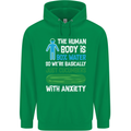 We're Basically Cucumbers With Anxiety Mens 80% Cotton Hoodie Irish Green
