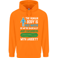 We're Basically Cucumbers With Anxiety Mens 80% Cotton Hoodie Orange