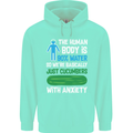 We're Basically Cucumbers With Anxiety Mens 80% Cotton Hoodie Peppermint