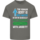 We're Basically Cucumbers With Anxiety Mens Cotton T-Shirt Tee Top Charcoal