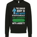 We're Basically Cucumbers With Anxiety Mens Sweatshirt Jumper Black