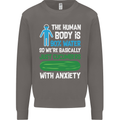 We're Basically Cucumbers With Anxiety Mens Sweatshirt Jumper Charcoal