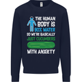 We're Basically Cucumbers With Anxiety Mens Sweatshirt Jumper Navy Blue
