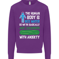We're Basically Cucumbers With Anxiety Mens Sweatshirt Jumper Purple