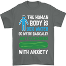 We're Basically Cucumbers With Anxiety Mens T-Shirt Cotton Gildan Charcoal