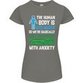 We're Basically Cucumbers With Anxiety Womens Petite Cut T-Shirt Charcoal