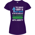 We're Basically Cucumbers With Anxiety Womens Petite Cut T-Shirt Purple