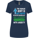 We're Basically Cucumbers With Anxiety Womens Wider Cut T-Shirt Navy Blue