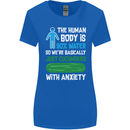 We're Basically Cucumbers With Anxiety Womens Wider Cut T-Shirt Royal Blue