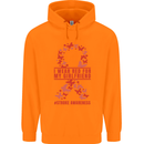 Wear Red For My Girlfriend Stroke Awareness Childrens Kids Hoodie Orange