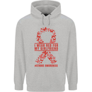 Wear Red For My Girlfriend Stroke Awareness Childrens Kids Hoodie Sports Grey