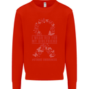 Wear Red For My Girlfriend Stroke Awareness Kids Sweatshirt Jumper Bright Red