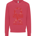 Wear Red For My Girlfriend Stroke Awareness Kids Sweatshirt Jumper Heliconia