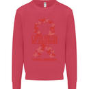 Wear Red For My Girlfriend Stroke Awareness Kids Sweatshirt Jumper Heliconia