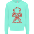 Wear Red For My Girlfriend Stroke Awareness Kids Sweatshirt Jumper Peppermint