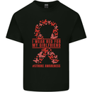 Wear Red For My Girlfriend Stroke Awareness Kids T-Shirt Childrens Black