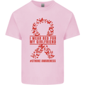 Wear Red For My Girlfriend Stroke Awareness Kids T-Shirt Childrens Light Pink