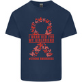 Wear Red For My Girlfriend Stroke Awareness Kids T-Shirt Childrens Navy Blue