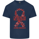 Wear Red For My Girlfriend Stroke Awareness Kids T-Shirt Childrens Navy Blue