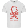 Wear Red For My Girlfriend Stroke Awareness Kids T-Shirt Childrens White