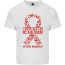 Wear Red For My Girlfriend Stroke Awareness Kids T-Shirt Childrens White