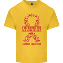 Wear Red For My Girlfriend Stroke Awareness Kids T-Shirt Childrens Yellow